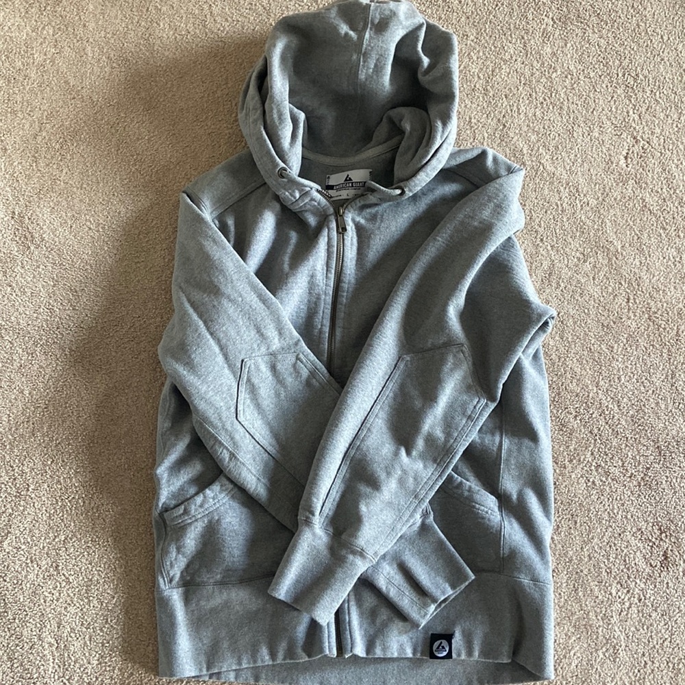 Mens American giant zip up hoodie